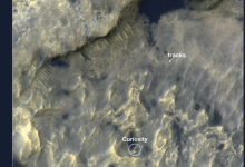 HiRISE观察NASA在火星上的洞察力和好奇心