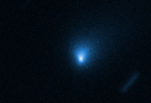 美国宇航局的哈勃望远镜捕获星际彗星鲍里索夫的图像