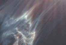 这张鬼影显示了星际云太靠近恒星时会发生什么