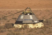 波音公司的乘员舱在沙漠完成了大型飞行测试