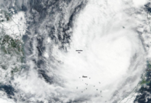 NASA NOAA卫星发现热带风暴Nakri影响卡拉扬