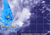 美国宇航局在热带低压卡尔梅格地区沿菲律宾中部海岸发现大量降雨
