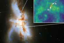 科学家发现巨大星系同时合并
