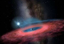 出乎意料的大黑洞可能从内到外吞噬了一颗恒星