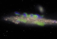 天文学家在鲸鱼星系中发现巨大的磁性结构