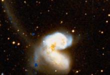 NGC 5394和NGC 5395的银河之舞