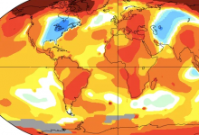 地球上约有26000个气象站不断地向国家海洋和大气管理局提供有关陆地温度的数据