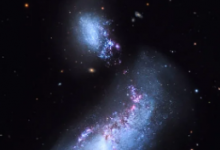 天文学家在茧星系中发现了一个非常稀有的双核