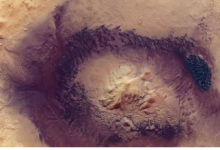 火星上的Moreux陨石坑展示了许多有趣的地质过程和特征