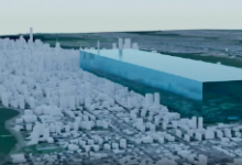 美国宇航局在纽约视频中贴上一块巨大的冰块