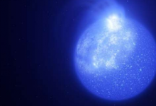 炽热的星星被巨大的磁点困扰