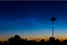 NASA的AIM观测到北极上空的夜光云的形成