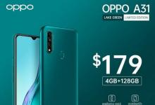 OPPO A31现在以新的限量版Lake Green颜色提供