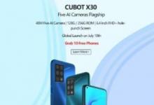 Cubot X30五相机旗舰设备将于7月10日发布