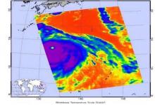 NASA卫星在登陆前后捕捉台风海神