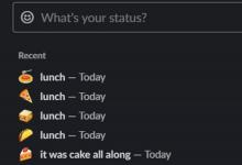 Slack的新近状态功能使我们在许多午餐时间都无法自拔
