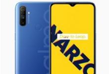 Realme Narzo 20关键规格泄露 包括6000mAh 18W电池