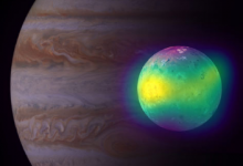 ALMA在木星的月亮Io上发现了火山羽