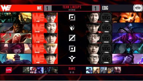 lpl2018春季赛2月4日WEvsEDG比赛视频：EDG2：1击败WE