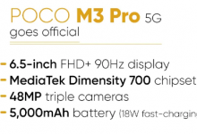 POCO M3 Pro 5G的价格从16,000卢比起