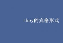 教育资讯：they的宾格形式