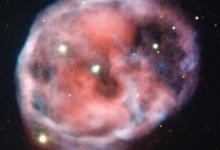 ESO分享了一张骷髅星云的特写照片