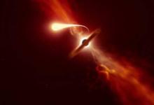 ESO望远镜记录了一颗恒星被黑洞吞噬的最后时刻