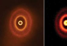 ALMA发现行星形成盘在三重星系统周围具有未对准的环