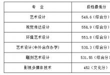 教育资讯：山东工艺美术学院2021专科各专业录取分数线