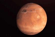 宇航局公布火星上最容易接近的水冰图
