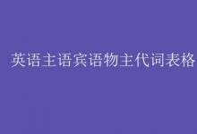 教育资讯：英语主语宾语物主代词表格