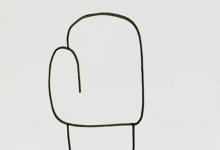 如何画简笔画和彩色手套