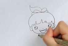 如何画小女孩跳绳的简笔画？
