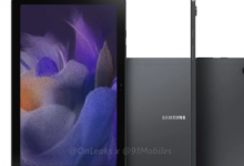 三星Galaxy Tab A8泄漏揭示了具有平坦边缘的新设计