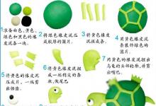 宝宝橡皮泥手工可爱乌龟