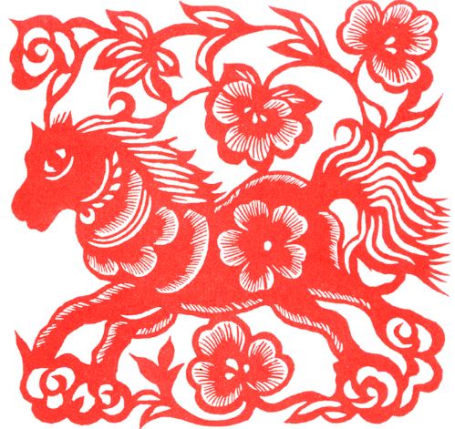 新年手工制作：马年窗花剪纸教程