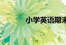 小学英语期末考试拿高分攻略