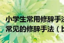 小学生常用修辞手法比喻拟人练习（小学语文常见的修辞手法（比喻、拟人、排比））