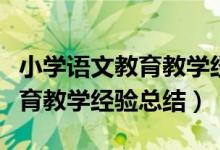 小学语文教育教学经验总结论文（小学语文教育教学经验总结）