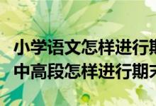 小学语文怎样进行期末的有效复习（小学语文中高段怎样进行期末复习）