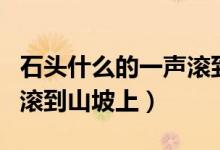 石头什么的一声滚到山坡下（石头怎么的一声滚到山坡上）