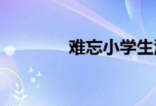 难忘小学生活手抄报六年级