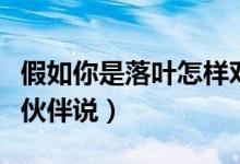 假如你是落叶怎样对小伙伴说（落叶怎样对小伙伴说）