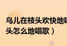 鸟儿在枝头欢快地唱歌仿写拟人句（鸟儿在枝头怎么地唱歌）