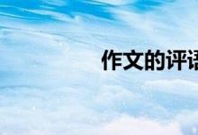 作文的评语应该怎样写？