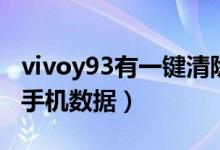 vivoy93有一键清除角标（vivoy93怎么清除手机数据）