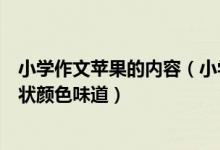 小学作文苹果的内容（小学作文课如何指导学生写苹果的形状颜色味道）