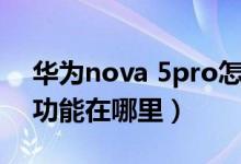 华为nova 5pro怎么拼图（华为nova9拼图功能在哪里）