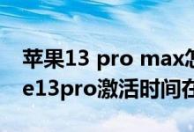 苹果13 pro max怎么查看激活数据（iphone13pro激活时间在哪看）