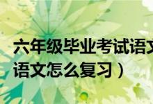 六年级毕业考试语文怎么复习（六年级毕业班语文怎么复习）